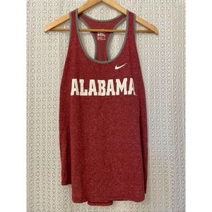 Nike - University of Alabama - Women's Heather Red Athletic Cut Tee Tank - XL